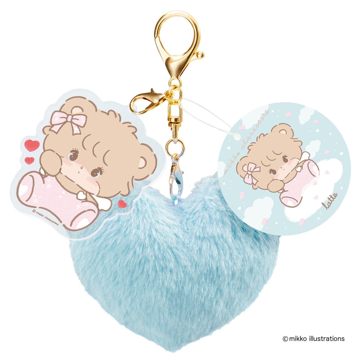 Mikko ふわふわキーホルダー＜ラテ＞の商品画像