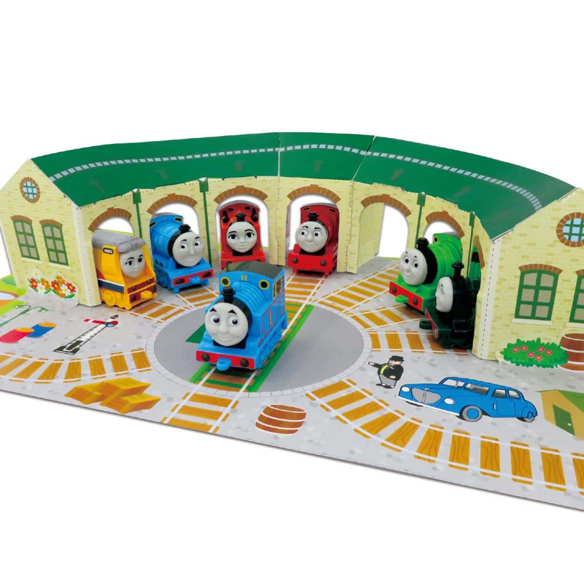 きかんしゃトーマス ティドマス機関庫の7両セットの商品画像