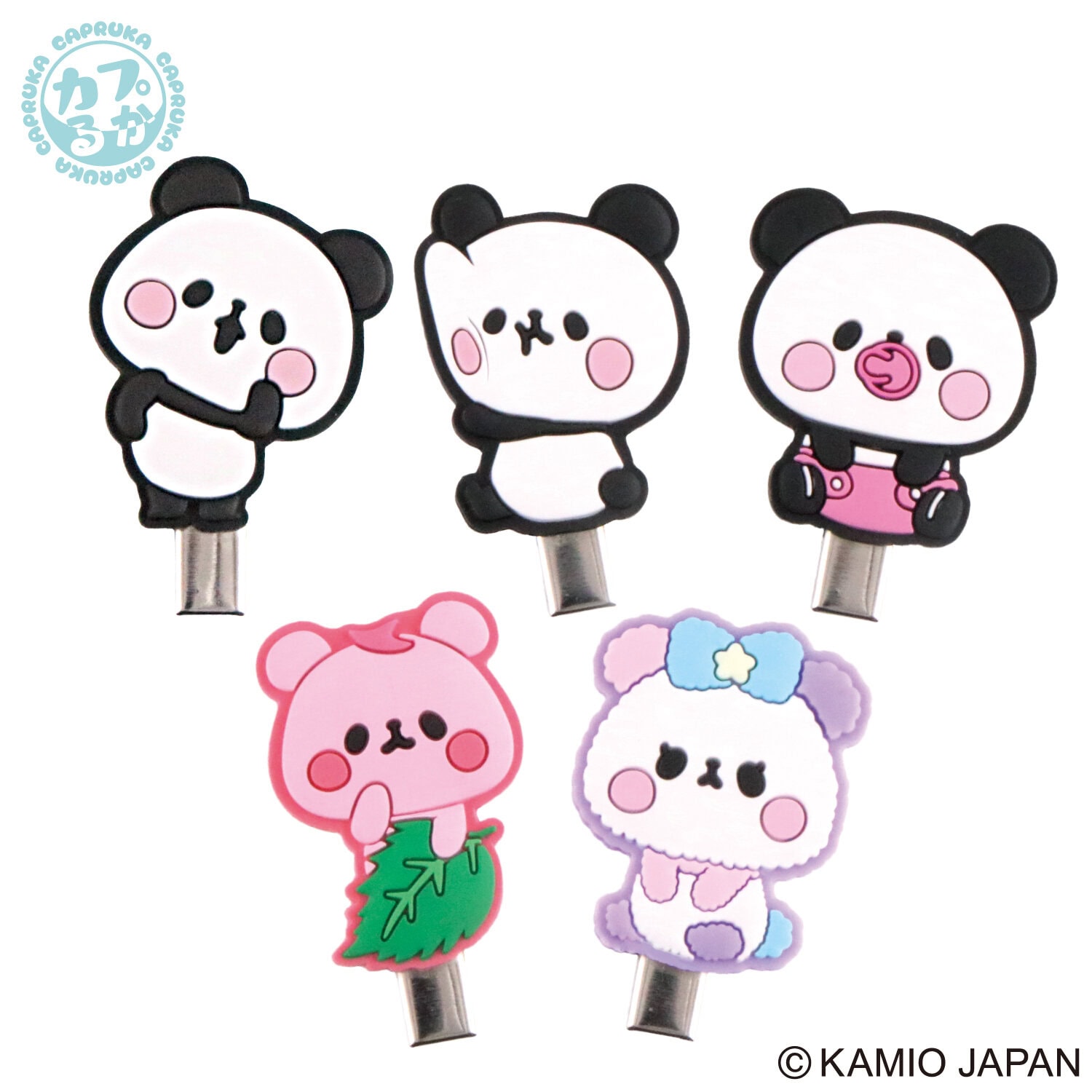 もちもちぱんだ ラバーまえがみクリップの商品画像2