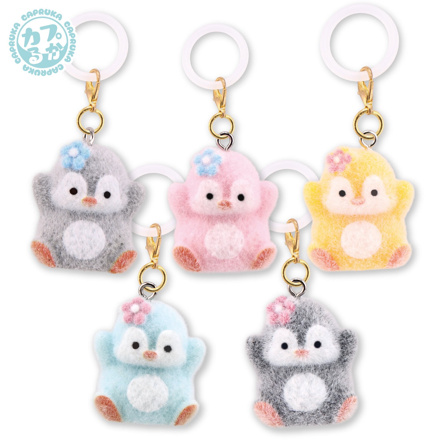 ふわふわペンギンめじるしフロッキーチャームの商品画像2